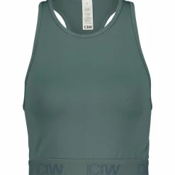 define seamless logo cropped tank top<ICANIWILL Hot