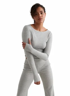 ease ribbed long sleeve top<AIM´N Discount