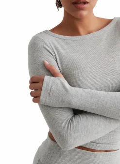 ease ribbed long sleeve top<AIM´N Discount