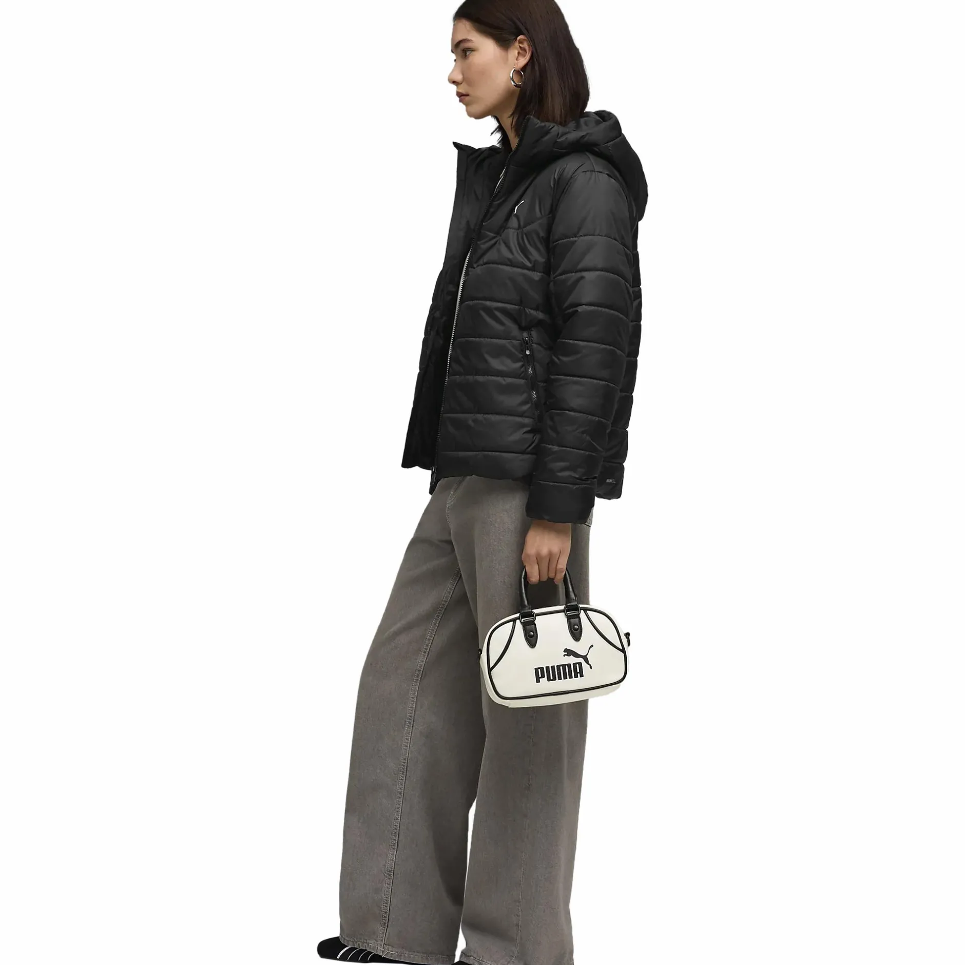 ess hooded padded jacket w<PUMA Online