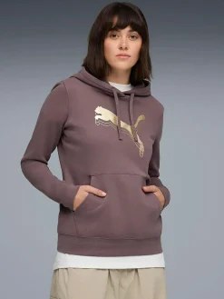 ess metallic hoodie w<PUMA Online