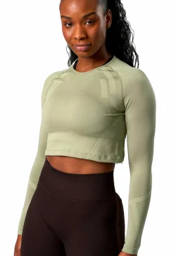 impact seamless ls crop top<ICANIWILL Discount
