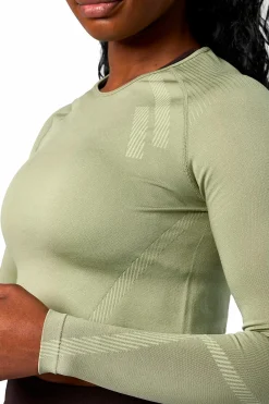 impact seamless ls crop top<ICANIWILL Discount
