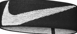 logo knit elastic headband<NIKE