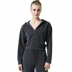 p v-neck hood w<CASALL Sale