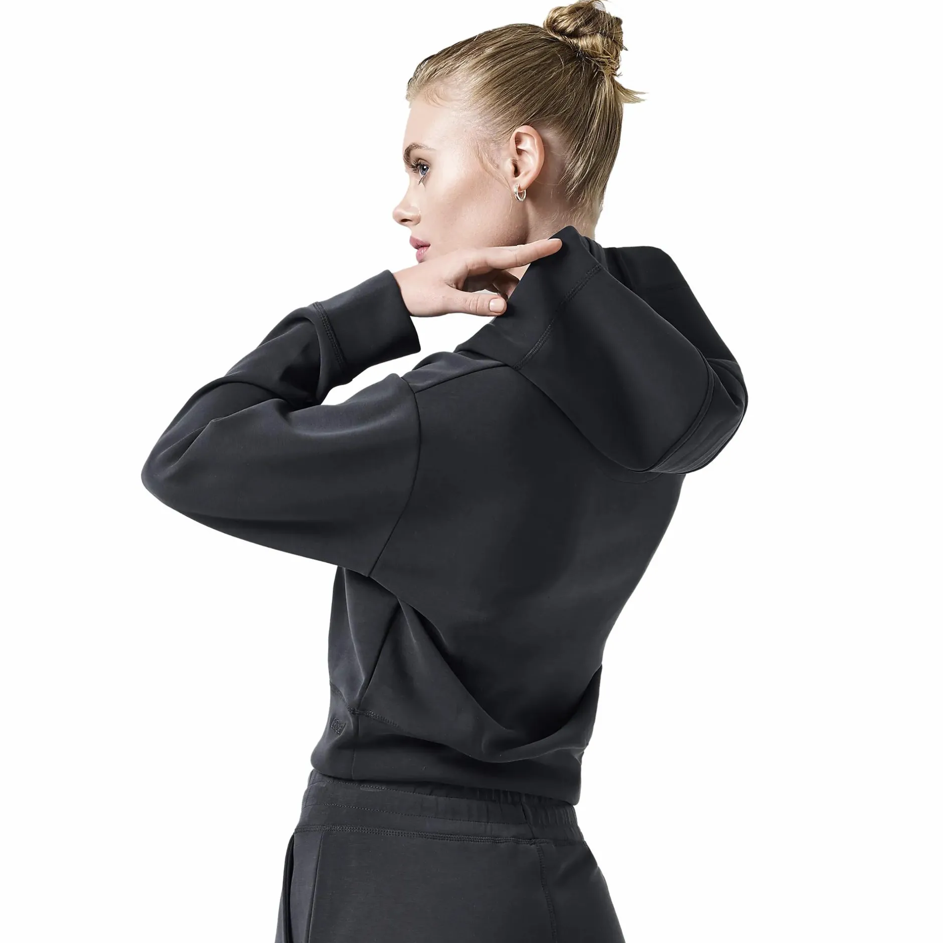 p v-neck hood w<CASALL Sale