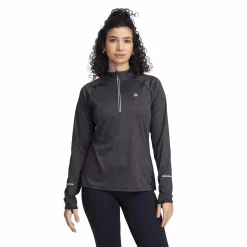 run half zip, pitkähihainen treenipaita, naisten<RONHILL Hot