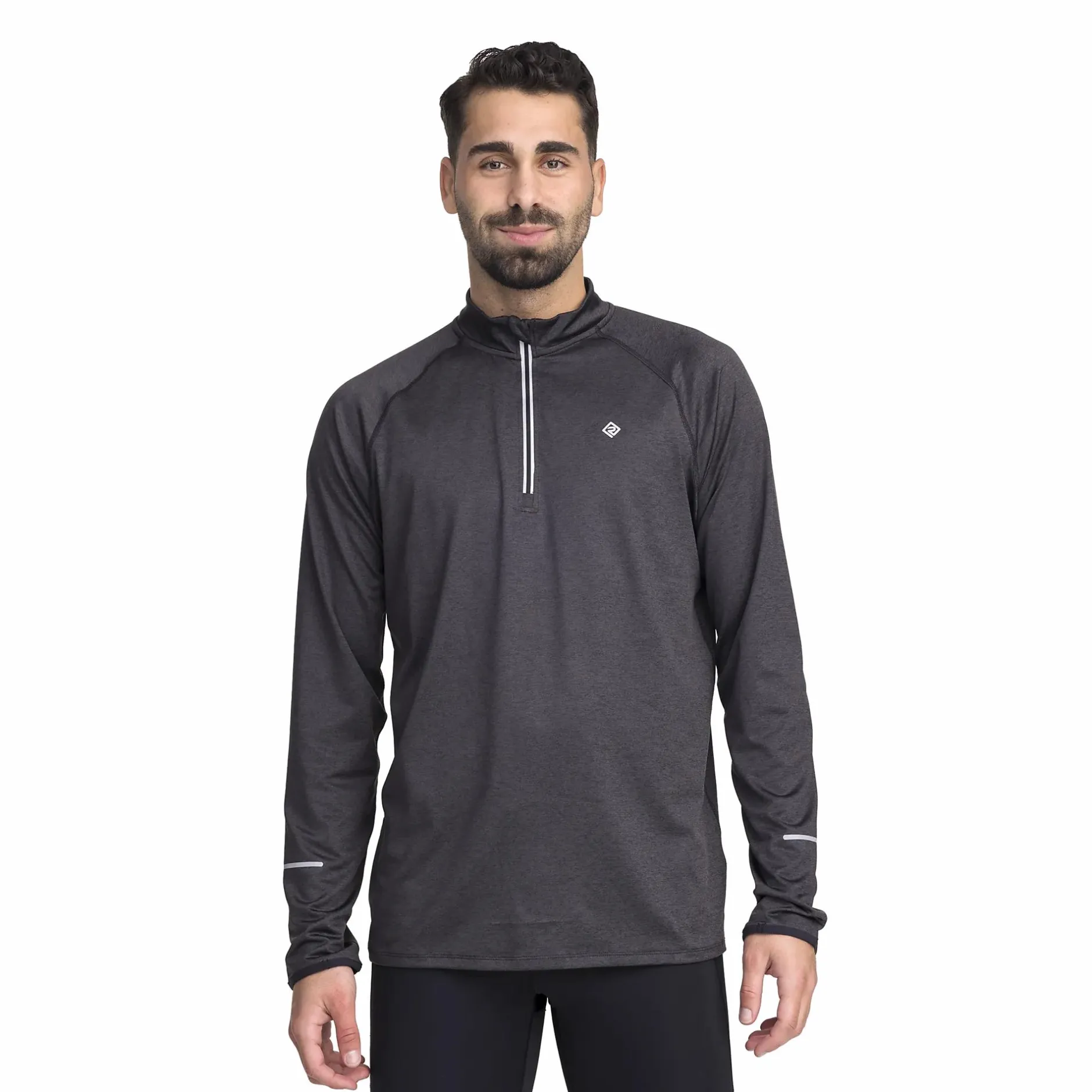 run half zip, pitkähihainen treenipaita, miesten<RONHILL New