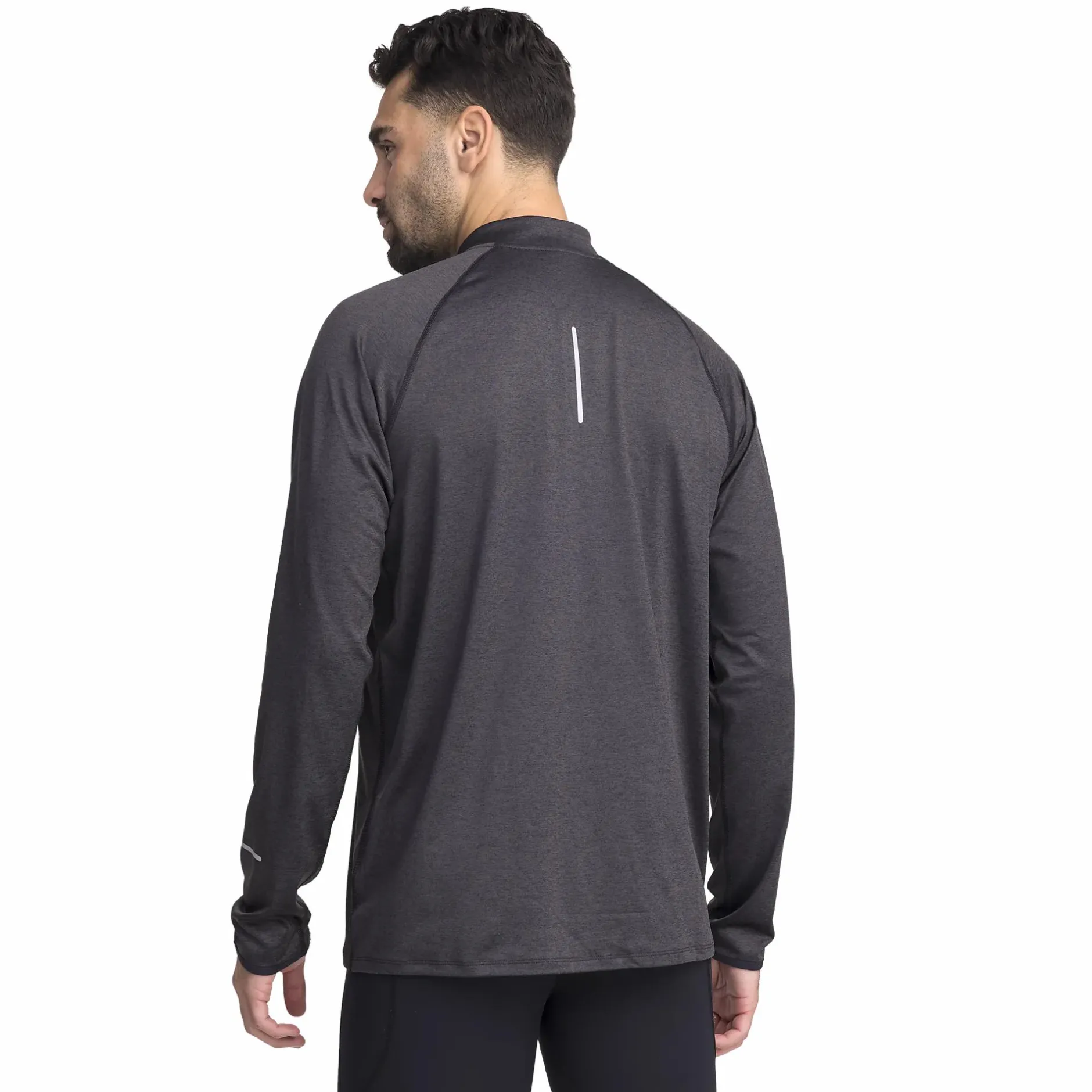 run half zip, pitkähihainen treenipaita, miesten<RONHILL New