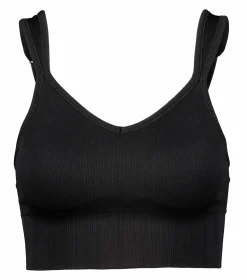 seamless rib padded sports bra<CASALL Best